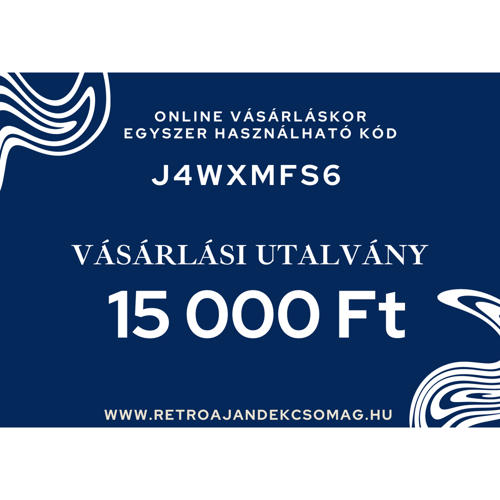 15.000 Ft-os ajándékutalvány 15.000 Ft-os ajándékutalvány