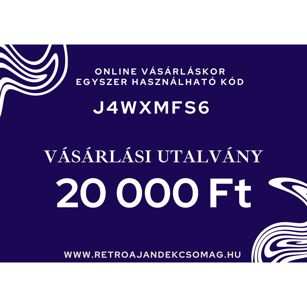 20.000 Ft-os ajándékutalvány 20.000 Ft-os ajándékutalvány