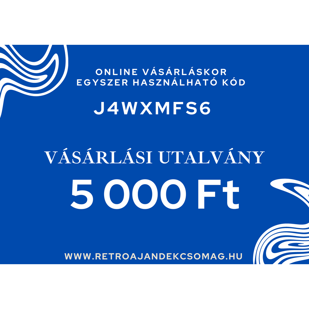 5.000 Ft-os ajándékutalvány 5.000 Ft-os ajándékutalvány