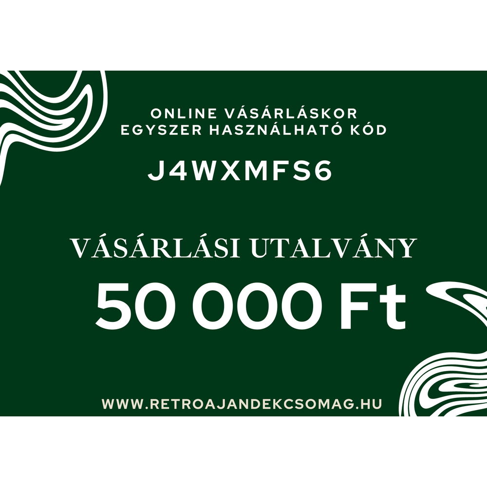 50.000 Ft-os ajándékutalvány 50.000 Ft-os ajándékutalvány