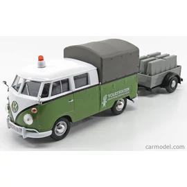 Volkswagen Transporter T1 duplakabinos, utánfutóval (1962)
