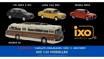 ÚJ IXO 1:43-AS MODELLEK