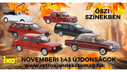 NOVEMBERI IXO 1:43 ÚJDONSÁGOK