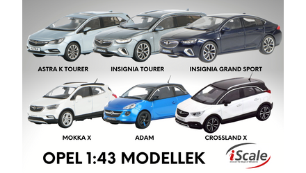 I-SCALE 1:43 OPEL MODELLEK