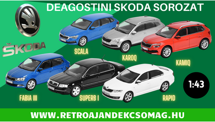 A DEAGOSTINI SKODA SOROZAT LEGÚJABB DARABJAI